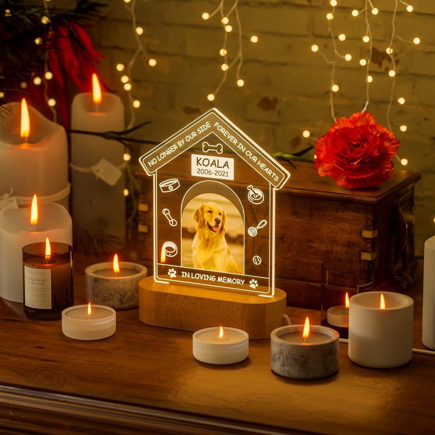 Custom Personalized Photo Frame Pet Memorial Night Light