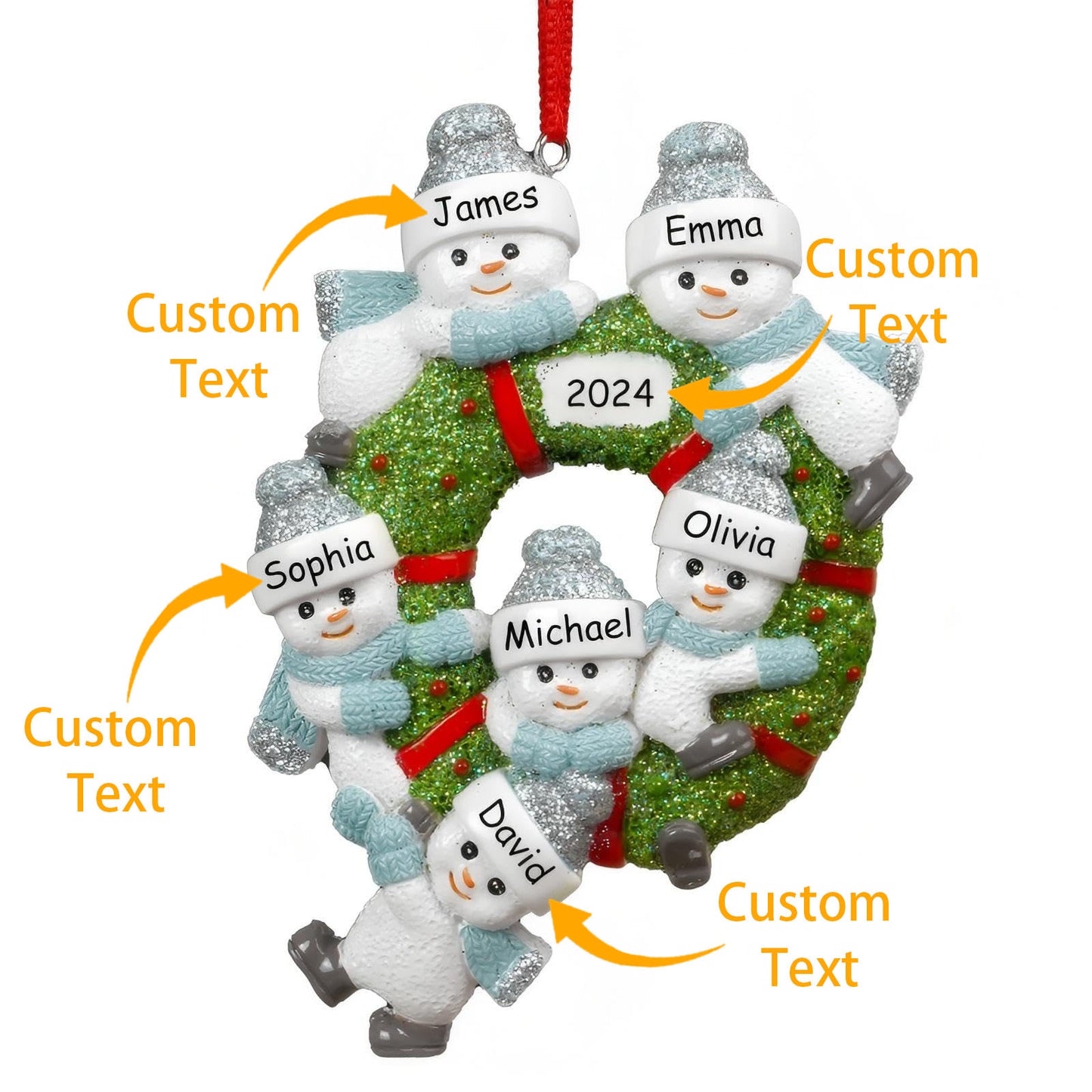 Personalized Christmas Ornaments Family