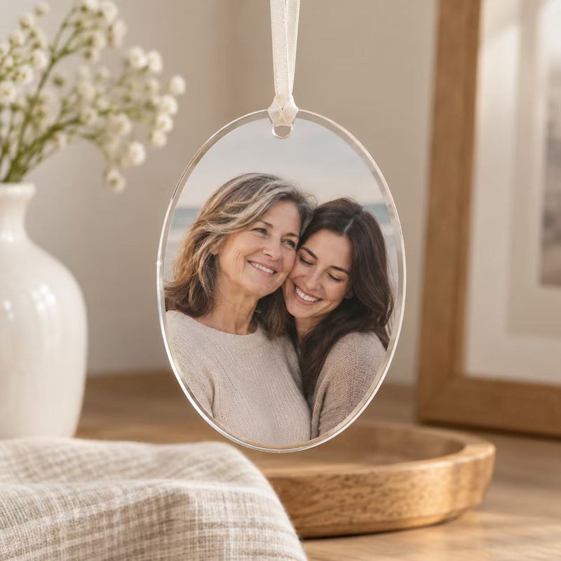 Oval Photo Ornament