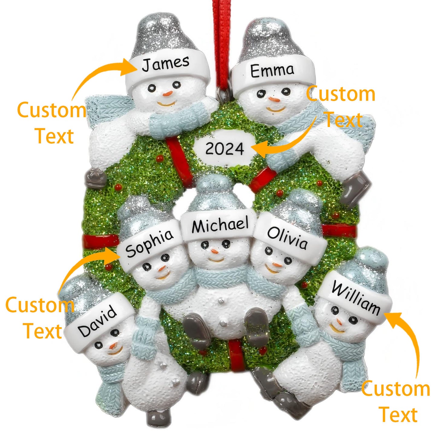 Personalized Christmas Ornaments Family