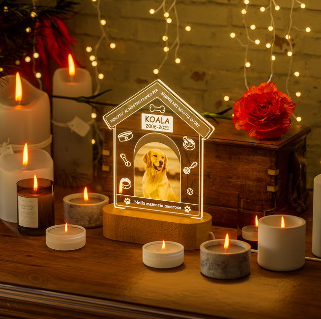 Custom Personalized Photo Frame Pet Memorial Night Light