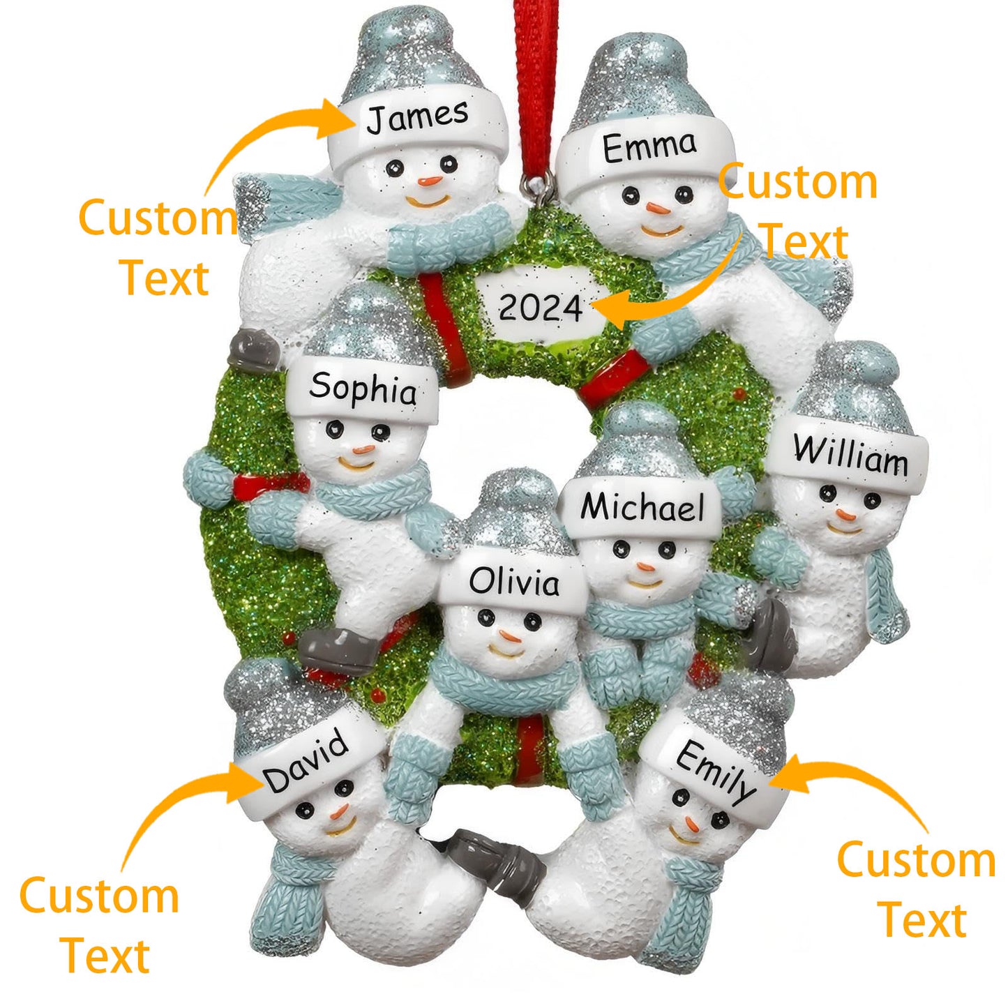 Personalized Christmas Ornaments Family