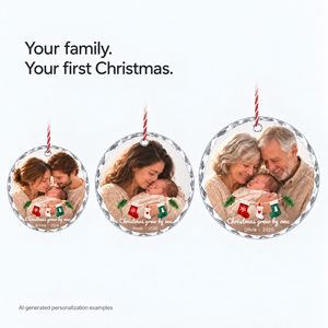 Personalized Baby First Christmas Ornament — product image 8