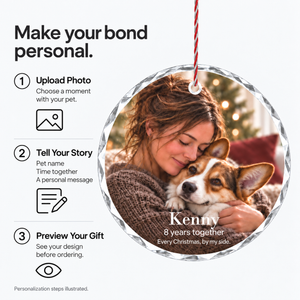 Personalized Christmas Ornament for Couples — product image 5