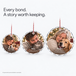 Personalized Christmas Ornament for Couples — product image 8
