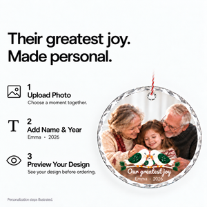 Personalized Christmas Ornament for Grandparents — product image 5