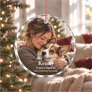 Personalized Christmas Ornament for Couples — For the argument you never want to win. personalized christmas ornament for couples for couples, anniversary gift ideas, custom christmas ornament, made with your photo and name.