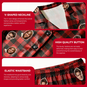 Custom pajama pants with a personal photo, soft brushed polyester
