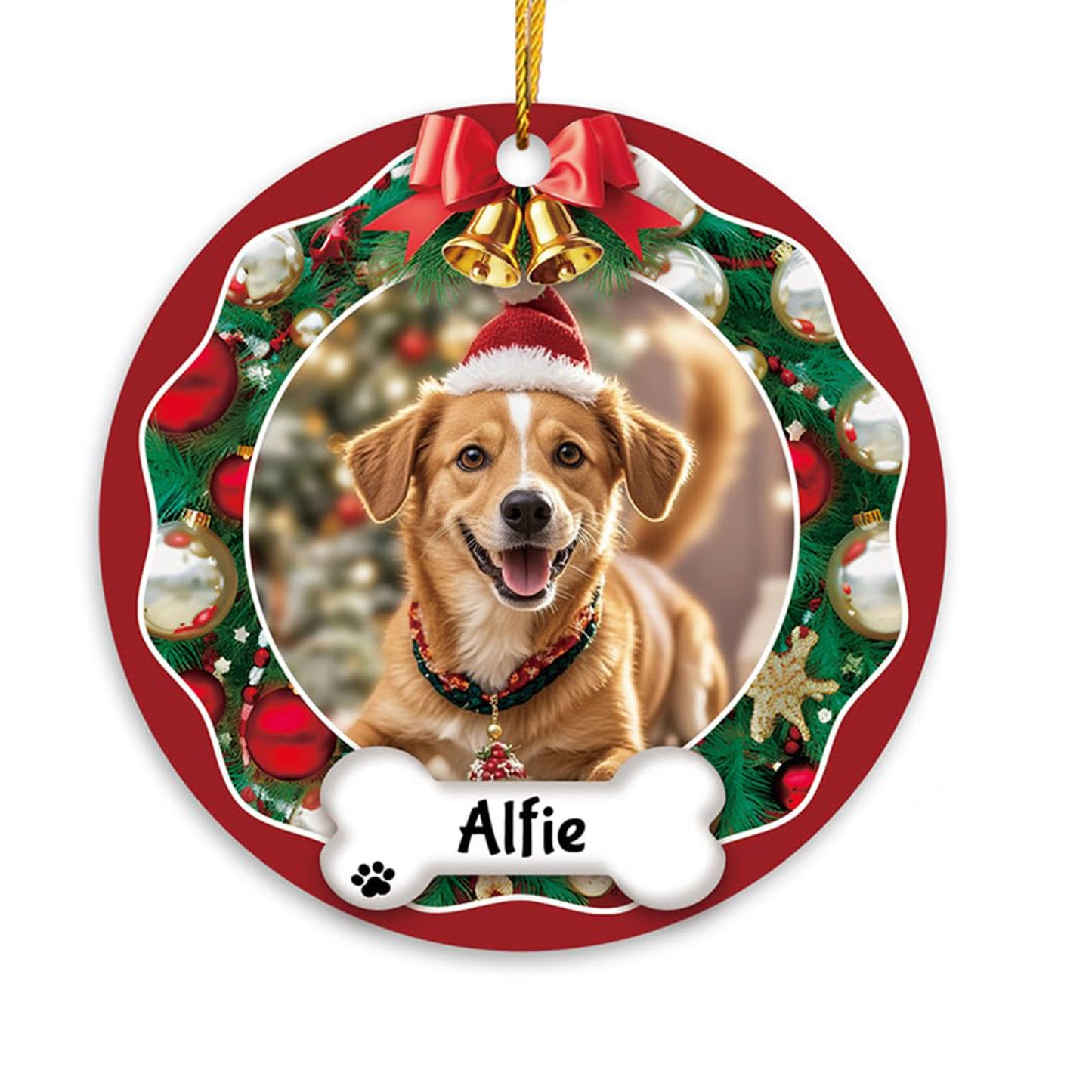 Personalized Dog Christmas Ornaments 2024