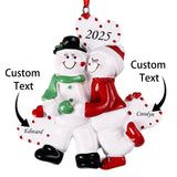 Custom Personalized Couple Christmas Ornaments 2025