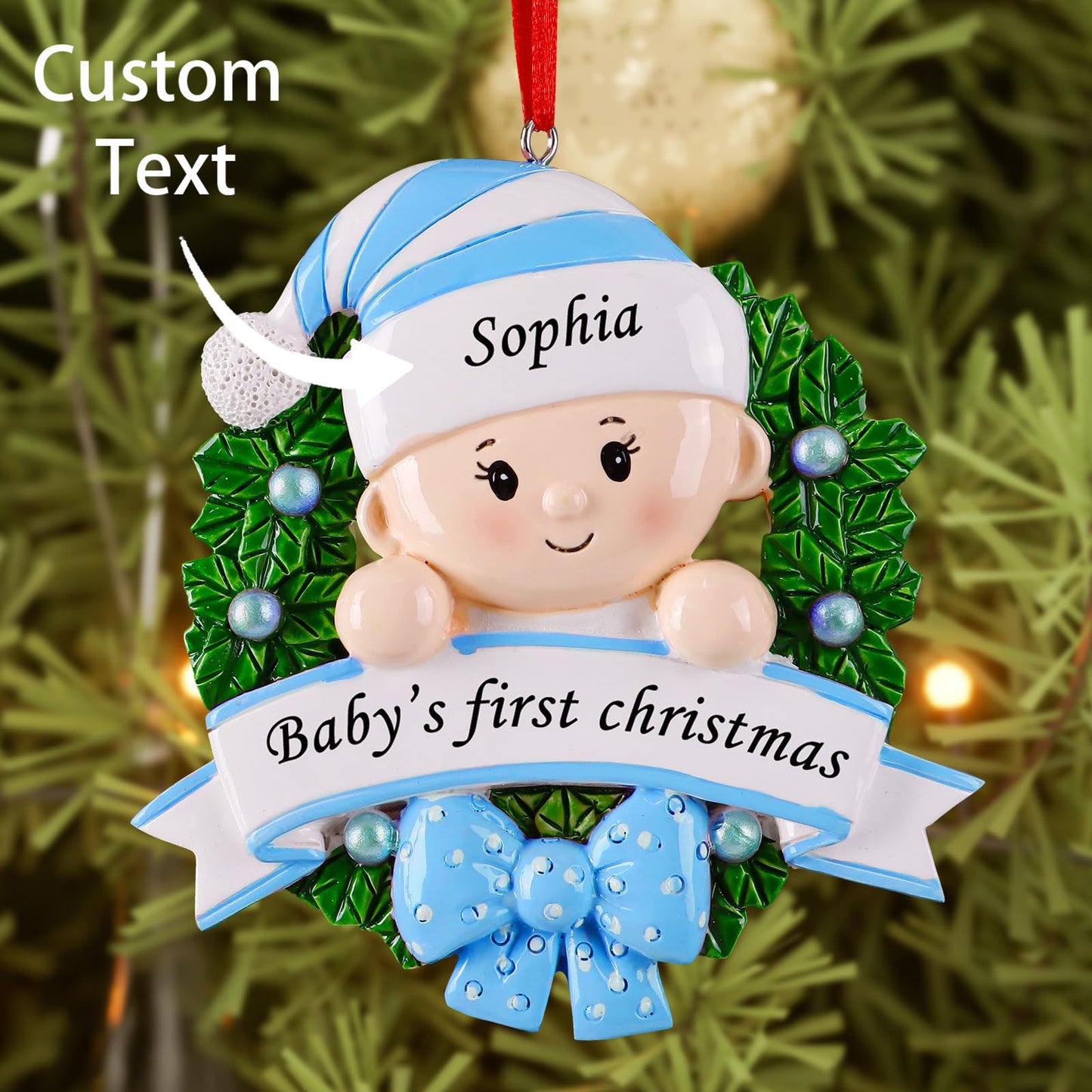 Personalized Babys First Christmas Ornament