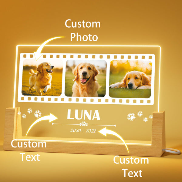 Personalized Pet Customized Memorial Gift Night Light