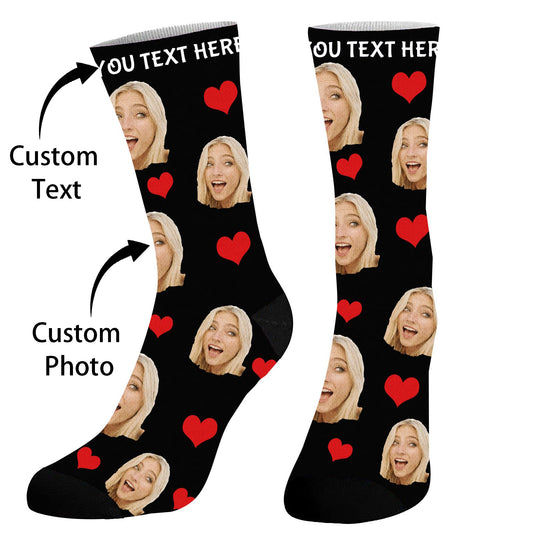 Personalized Socks with Photo Funny Socks Gifts for Men Women