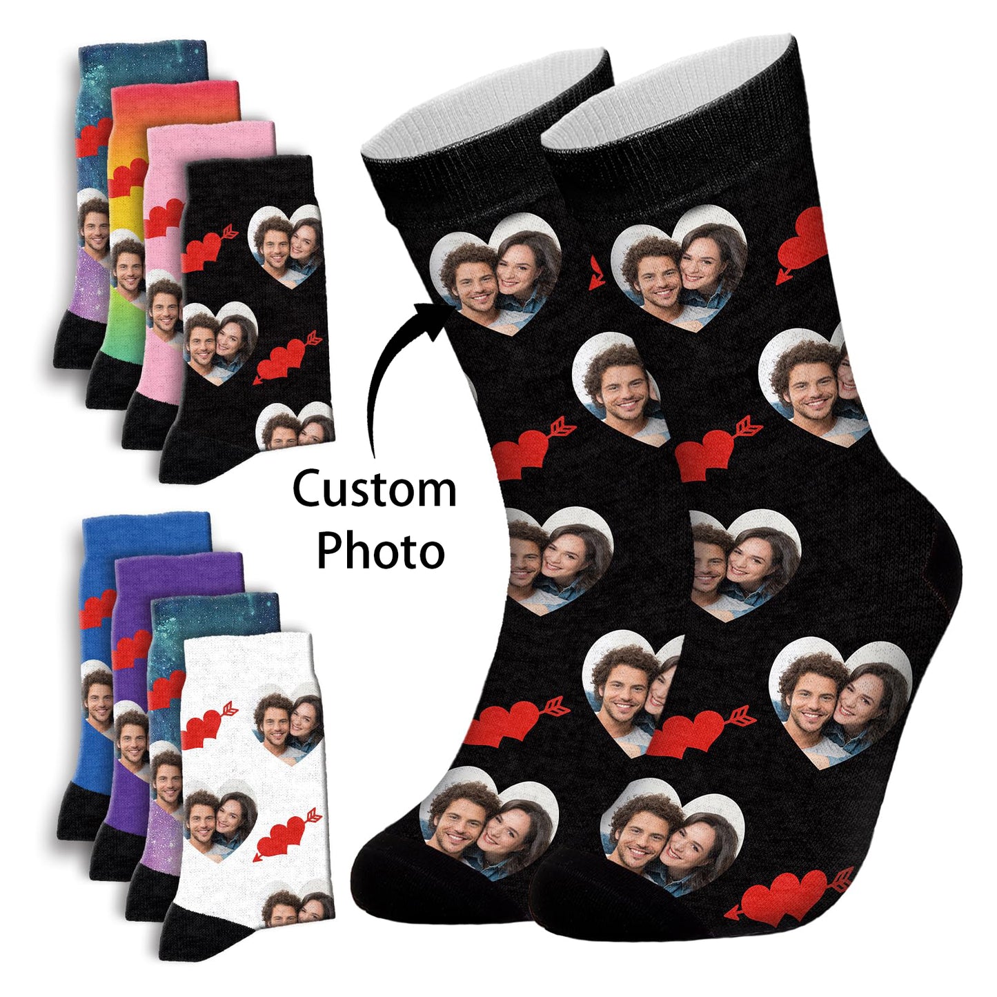 Custom Socks with Photo - Personalized Picture Socks for Unique Gifting