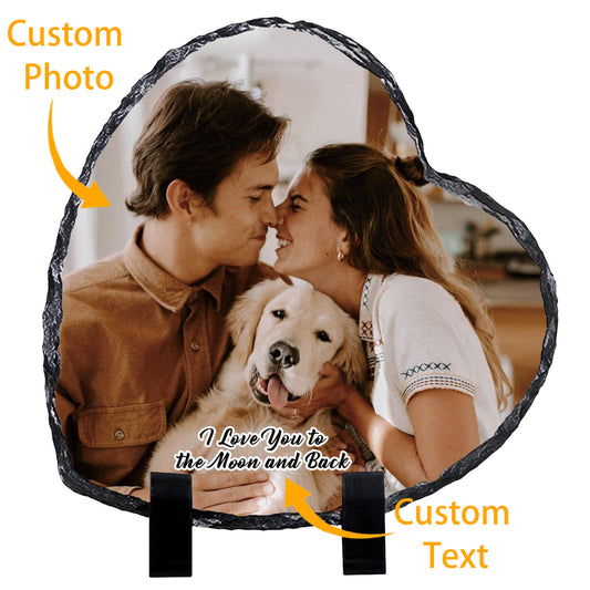 Custom Rock Slate Photo Frame