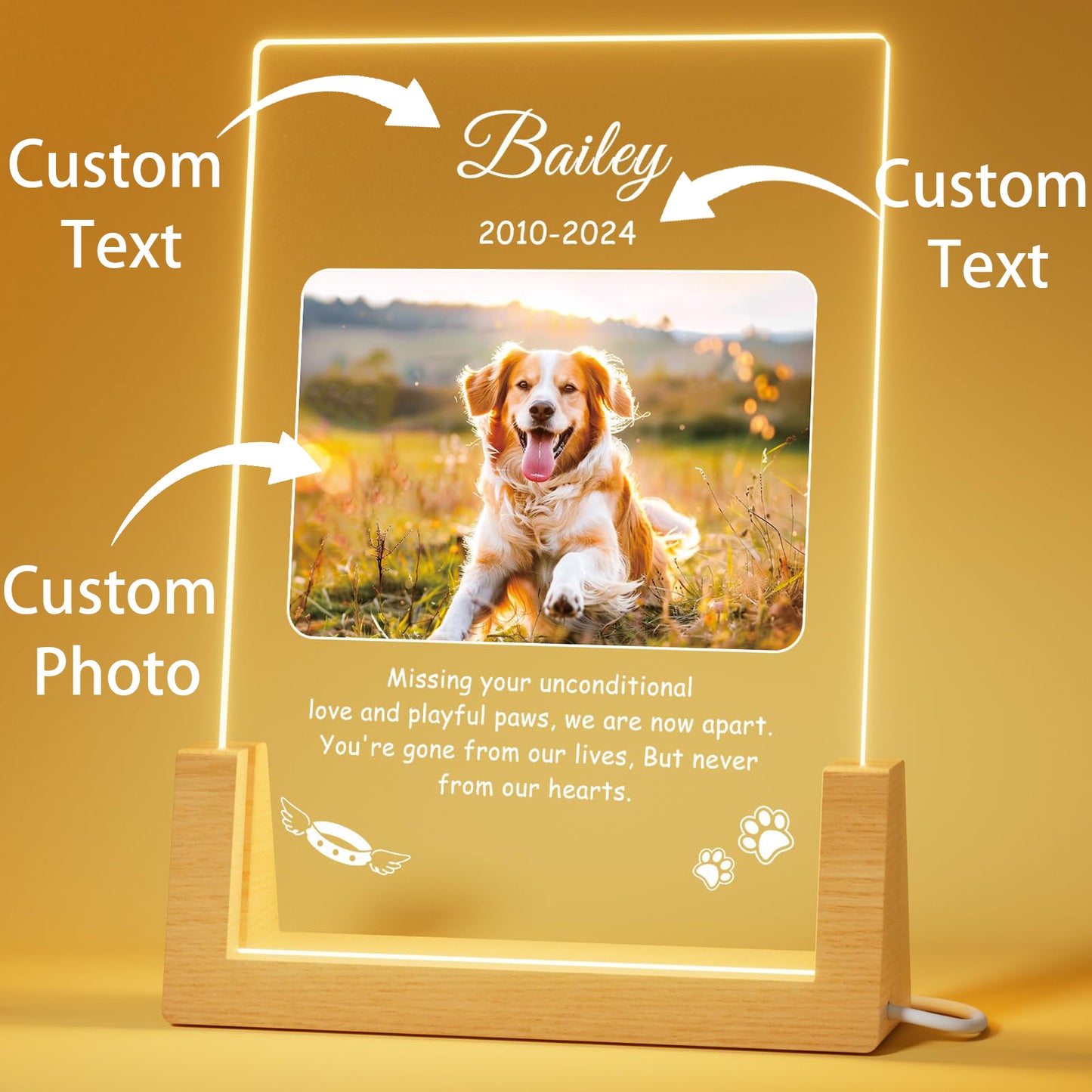 Personalized Pet Memorial Gifts, Custom Dog Memorial Gifts