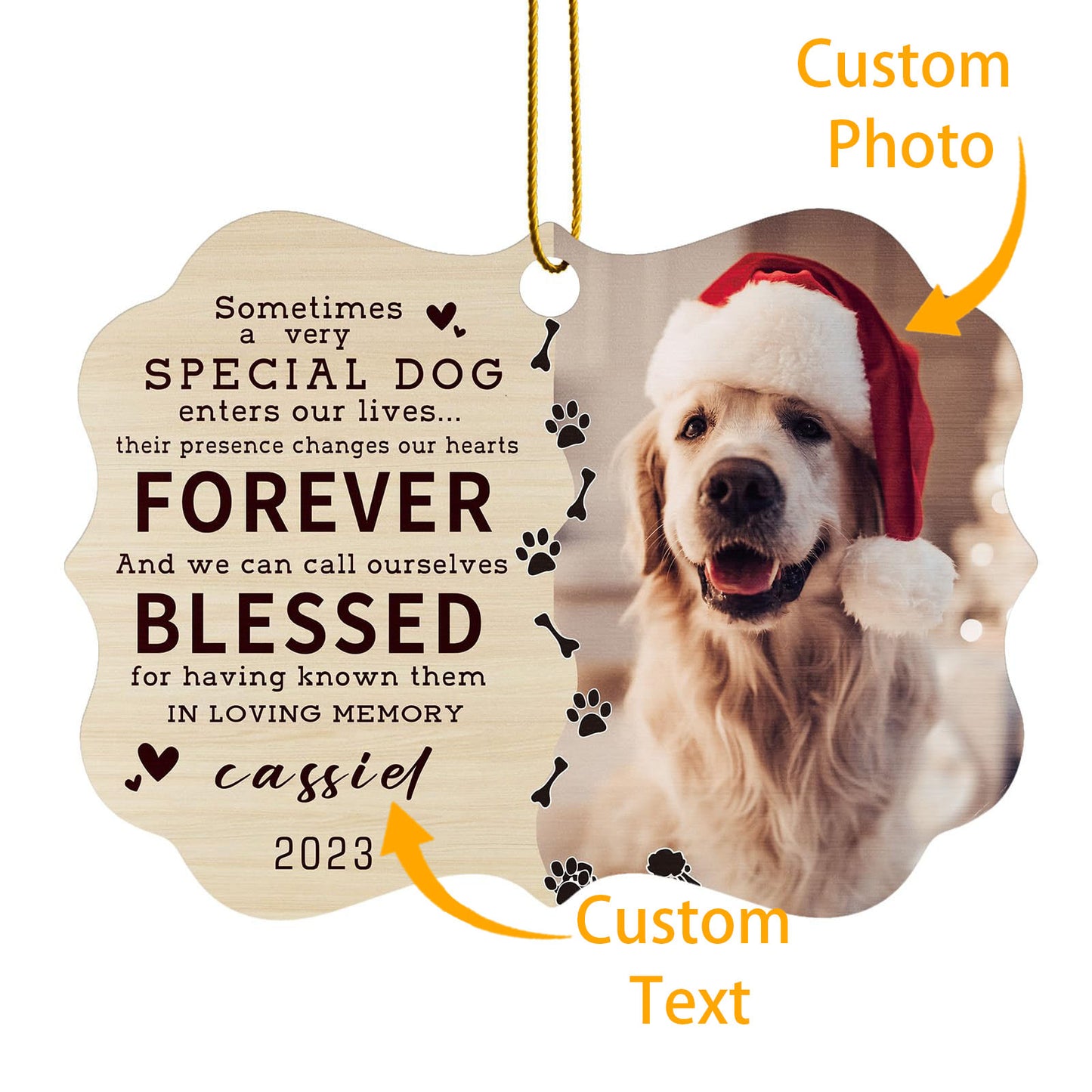 Personalized Pet Christmas Ornaments