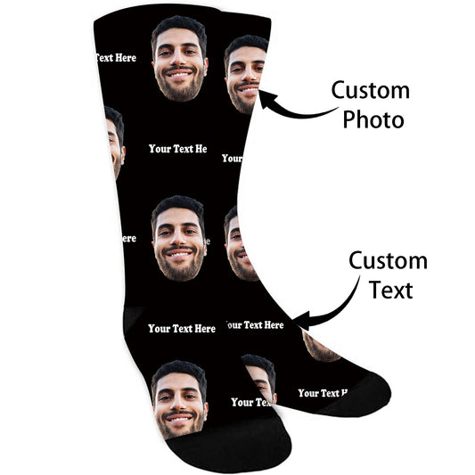 Custom Socks with Photo - Unique Valentines Day Gift for Boyfriend or Girlfriend