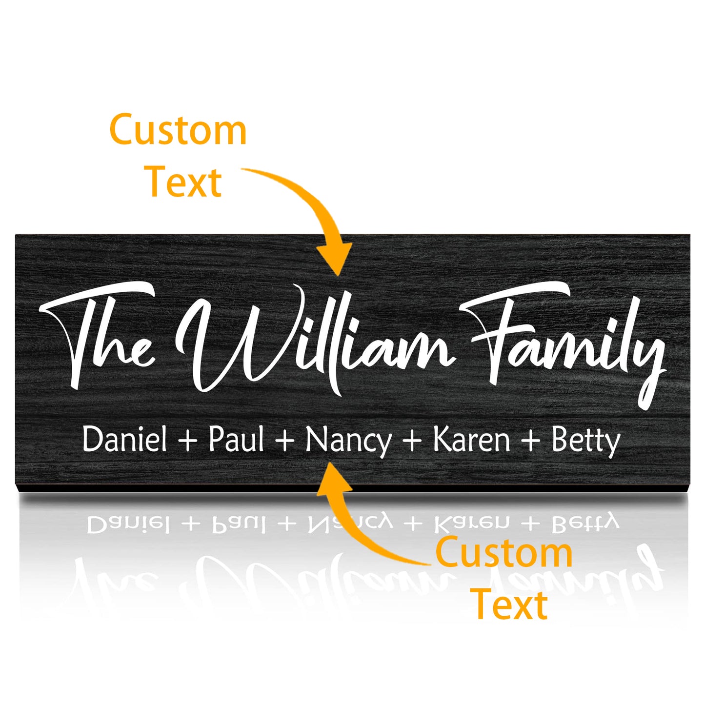 Customized Surname Wooden Decorative Plaques