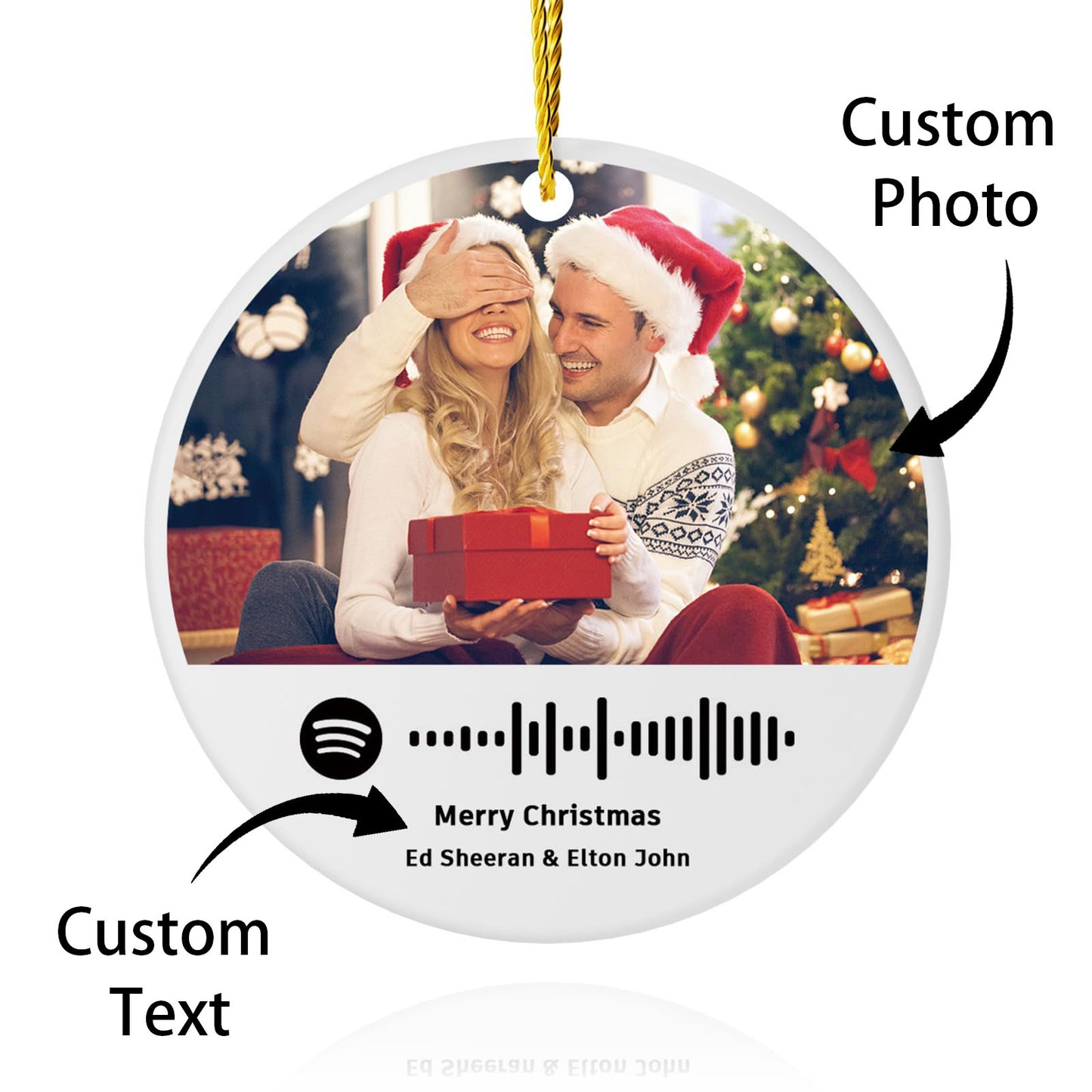 Customized Ceramic Jewelry with Photo Music Code 2025