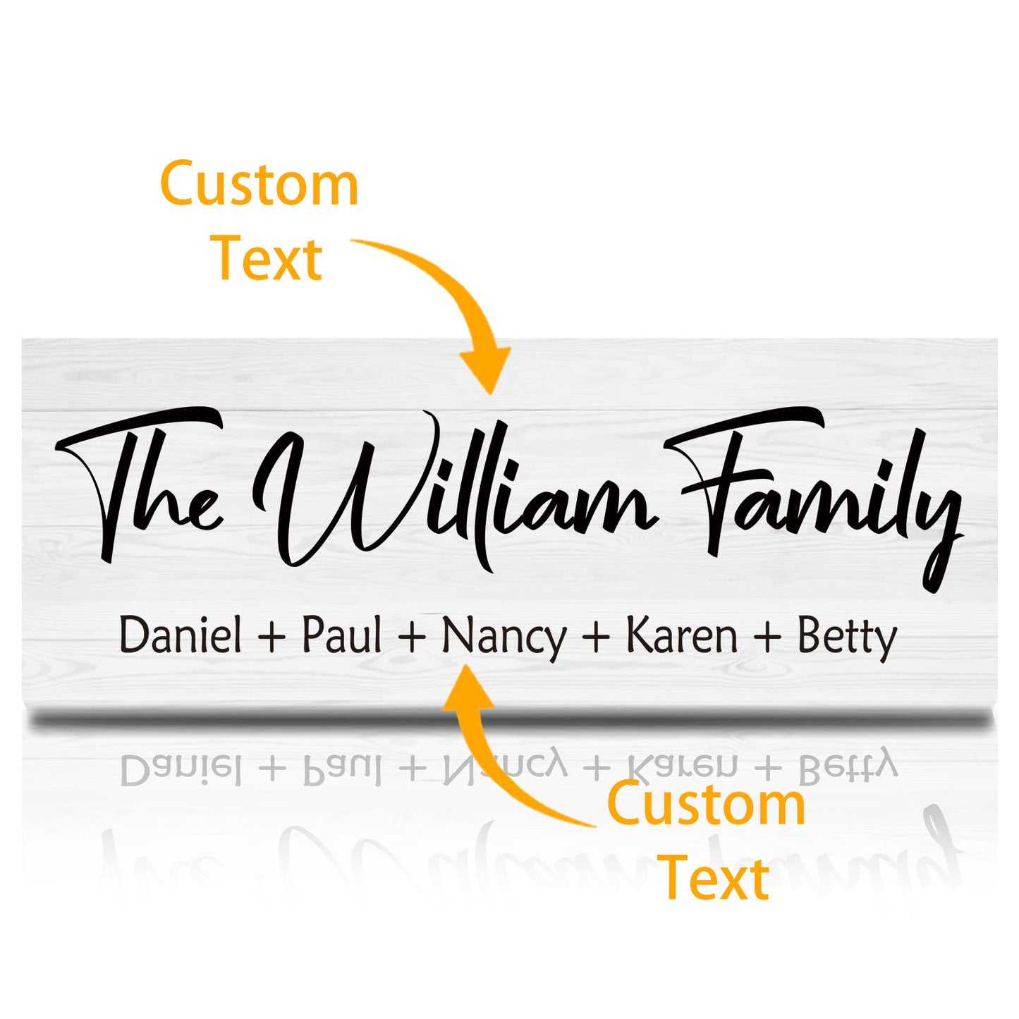 Customized Surname Wooden Decorative Plaques