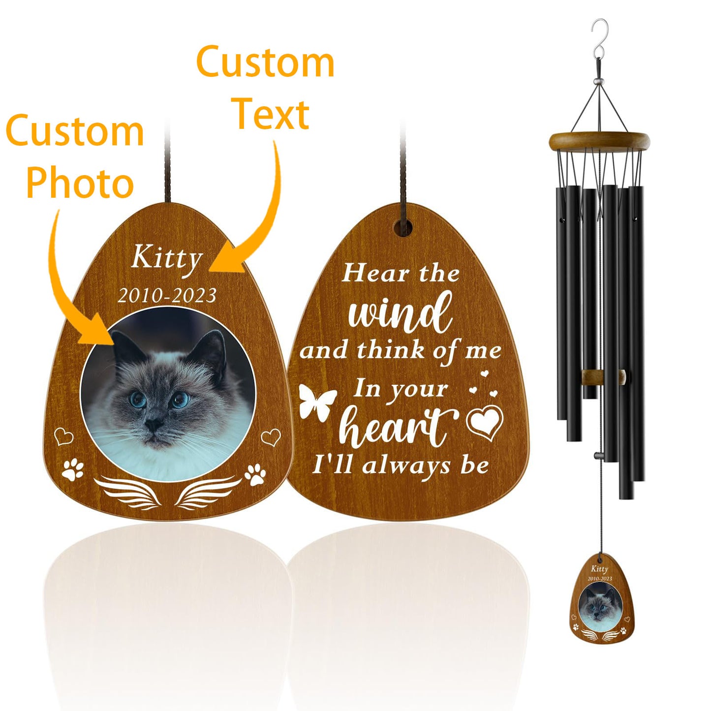 Personalized Pet Memorial Wind Chimes