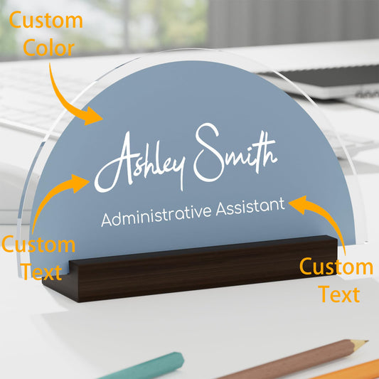 Personalized Name Plate for Desk