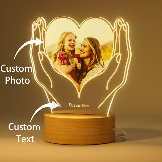 Customized Memorial Night Light with Picture Frame