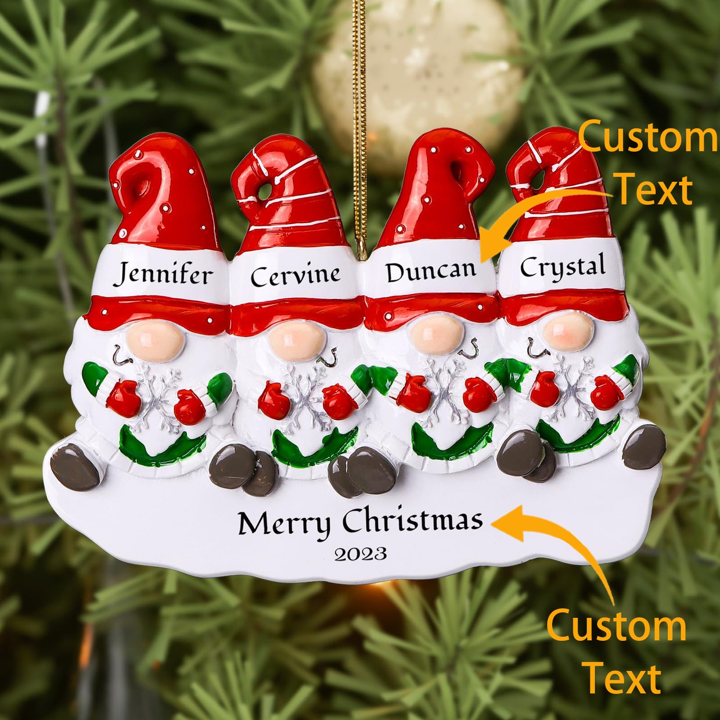 Personalized Family Christmas Ornaments