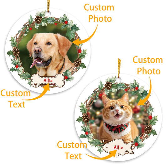 Personalized Dog Christmas Ornaments 2024