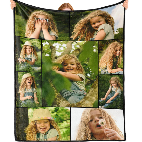 Custom Blanket - Custom Blanket with Photos - 9 Photos