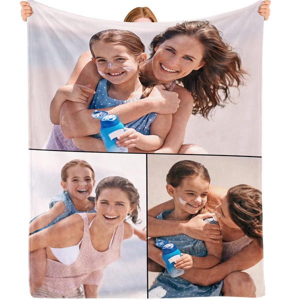 Custom Blanket - Custom Blanket with Photos - 3 Photos