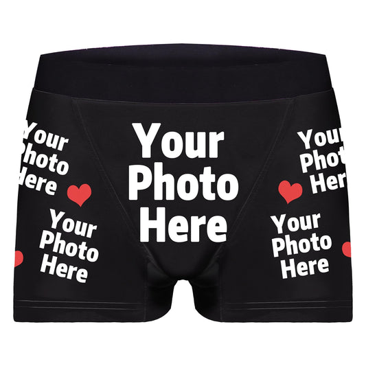 Custom Personalized Men's Facial Expression Boxer Shorts