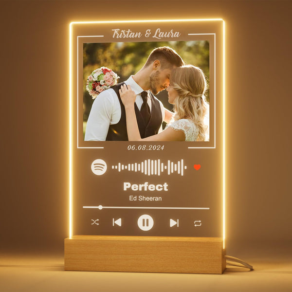 Custom personalized plaque with photo name; 15x22 cm