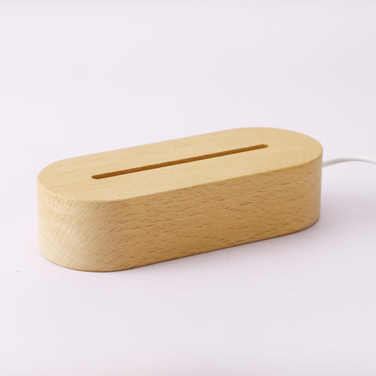 Wooden LED Lighting Base