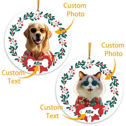 Personalized Dog Christmas Ornaments 2024