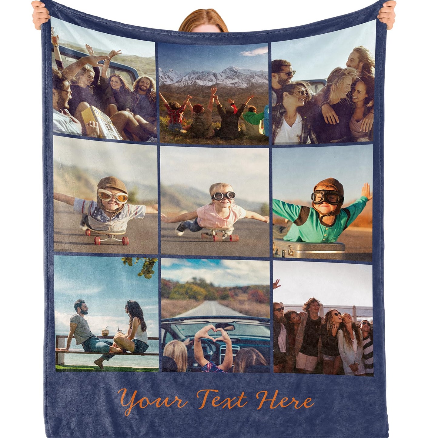 Custom Blanket - Custom Blanket with Photos - 9 Photos