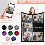Custom Blanket - Custom Blanket with Photo Text - 5 Photos