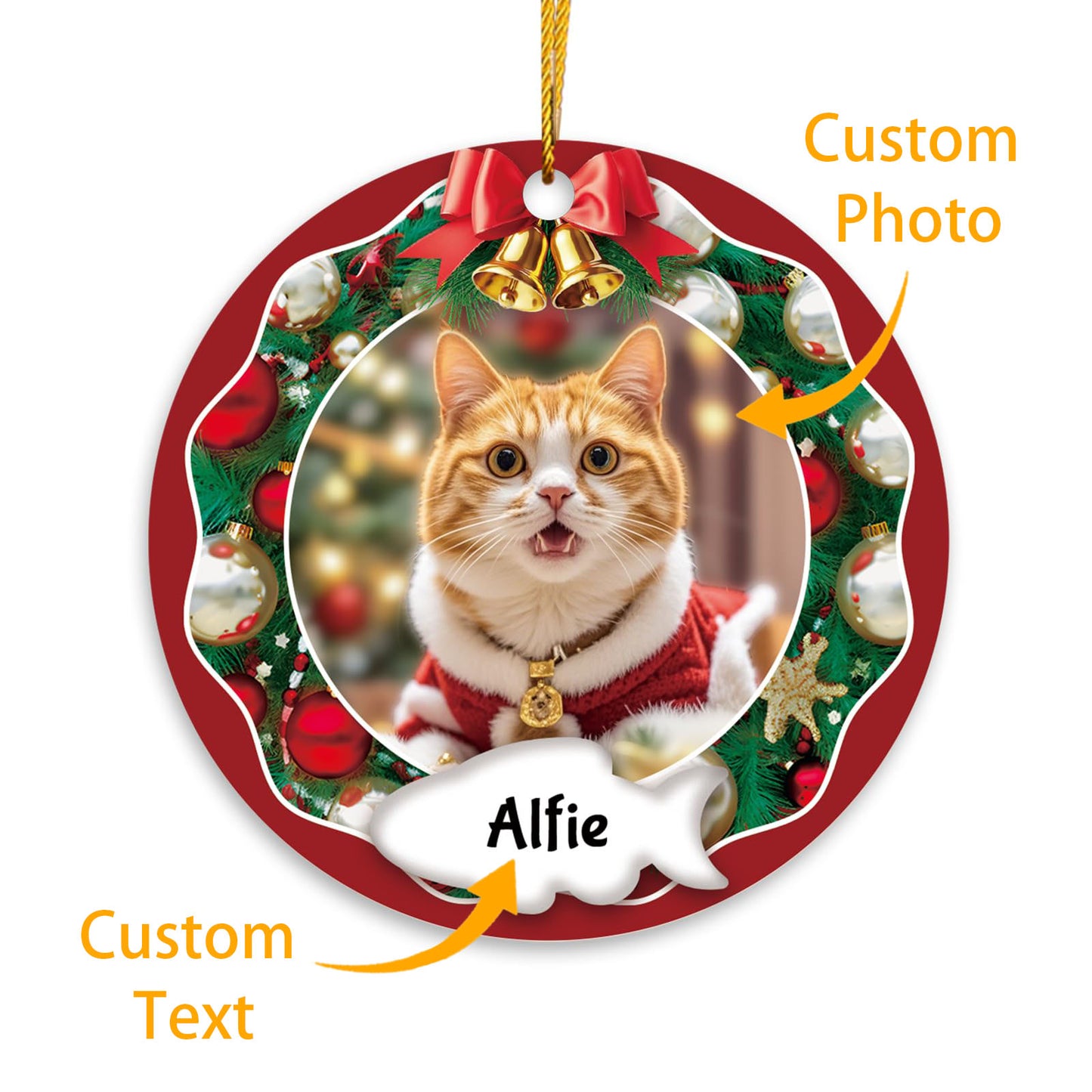 Personalized Dog Christmas Ornaments 2024