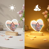 Customized photo and text night light