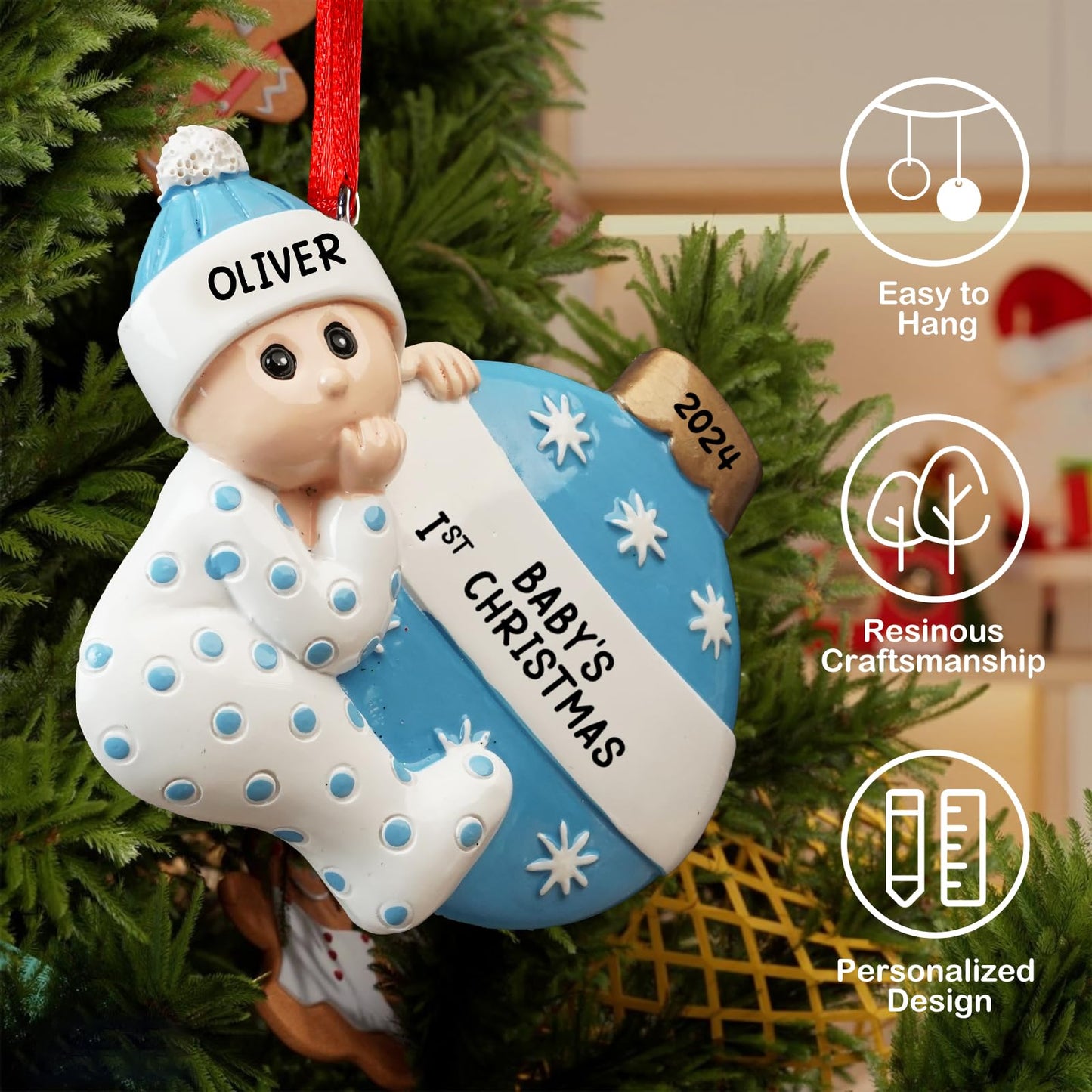 Personalized Baby's First Christmas Ornaments