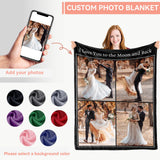 Custom Blanket - Custom Blanket with Photo Text - 4 Photos