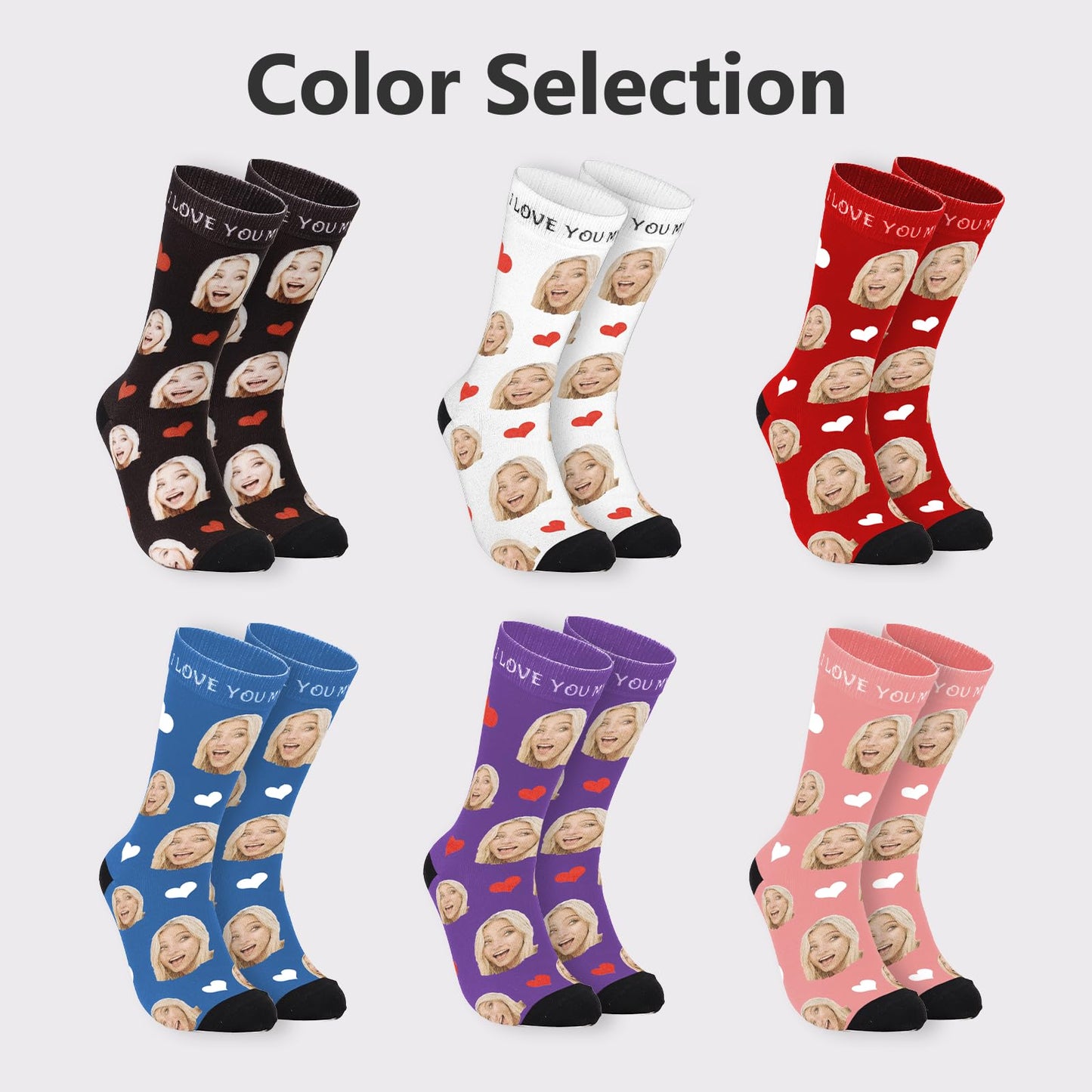 Personalized Socks with Photo Funny Socks Gifts for Men Women