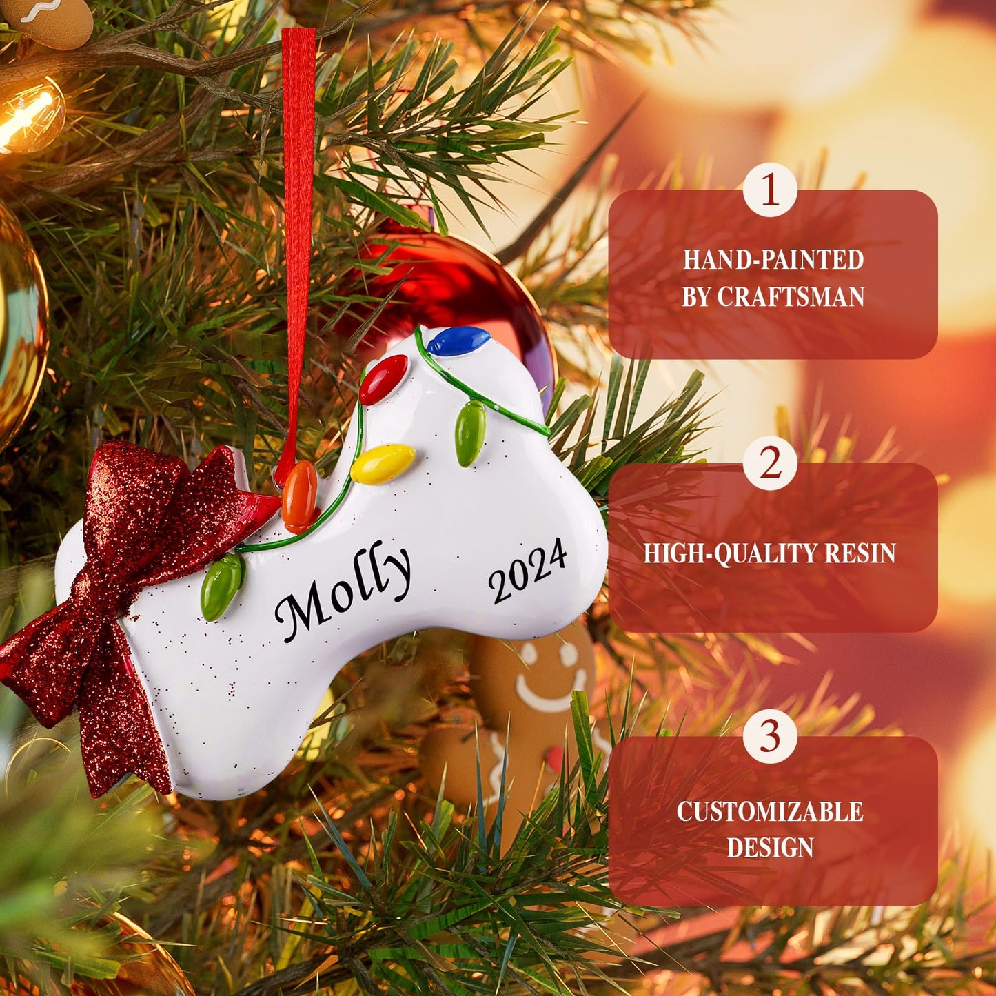 Personalized Dog Christmas Ornaments