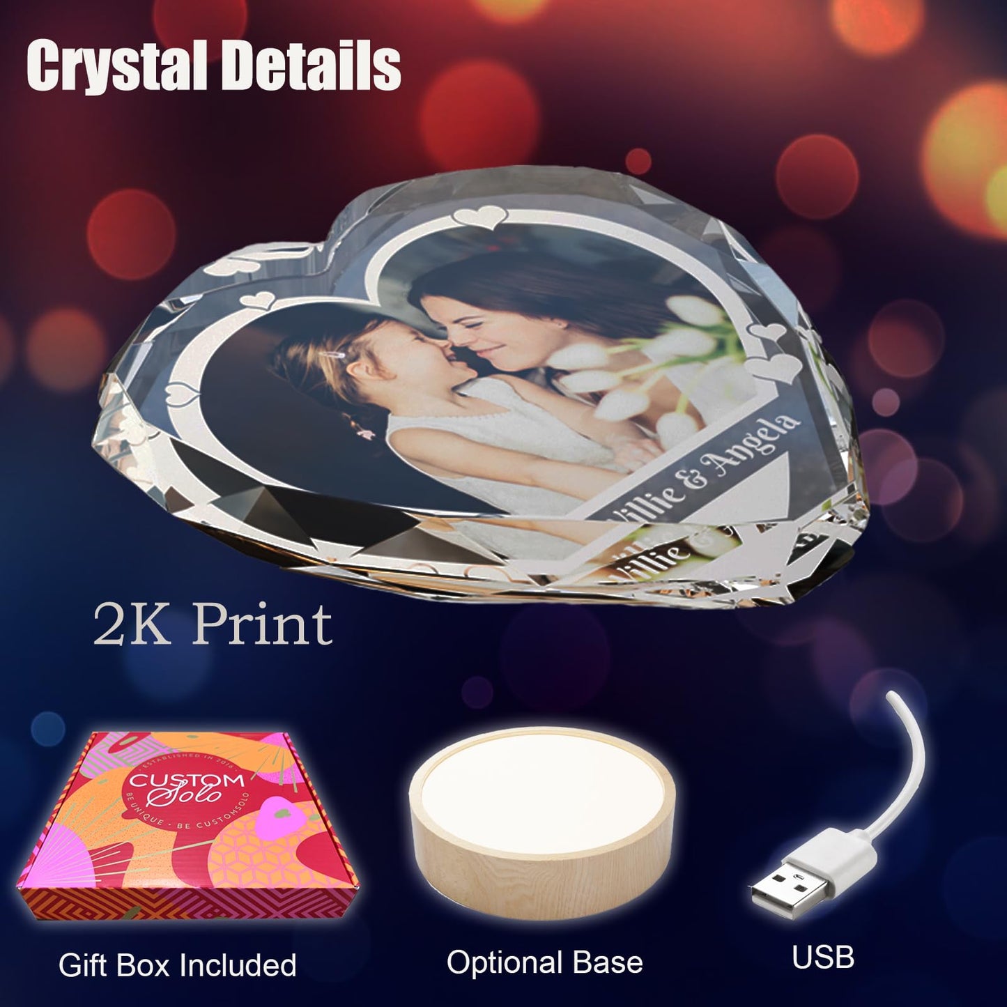 Personalized Gifts  3D Crystal