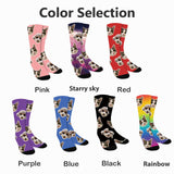 Custom Face Socks - Fun Gag Gifts, White Elephant Gifts, Custom Pet Socks with Your Image
