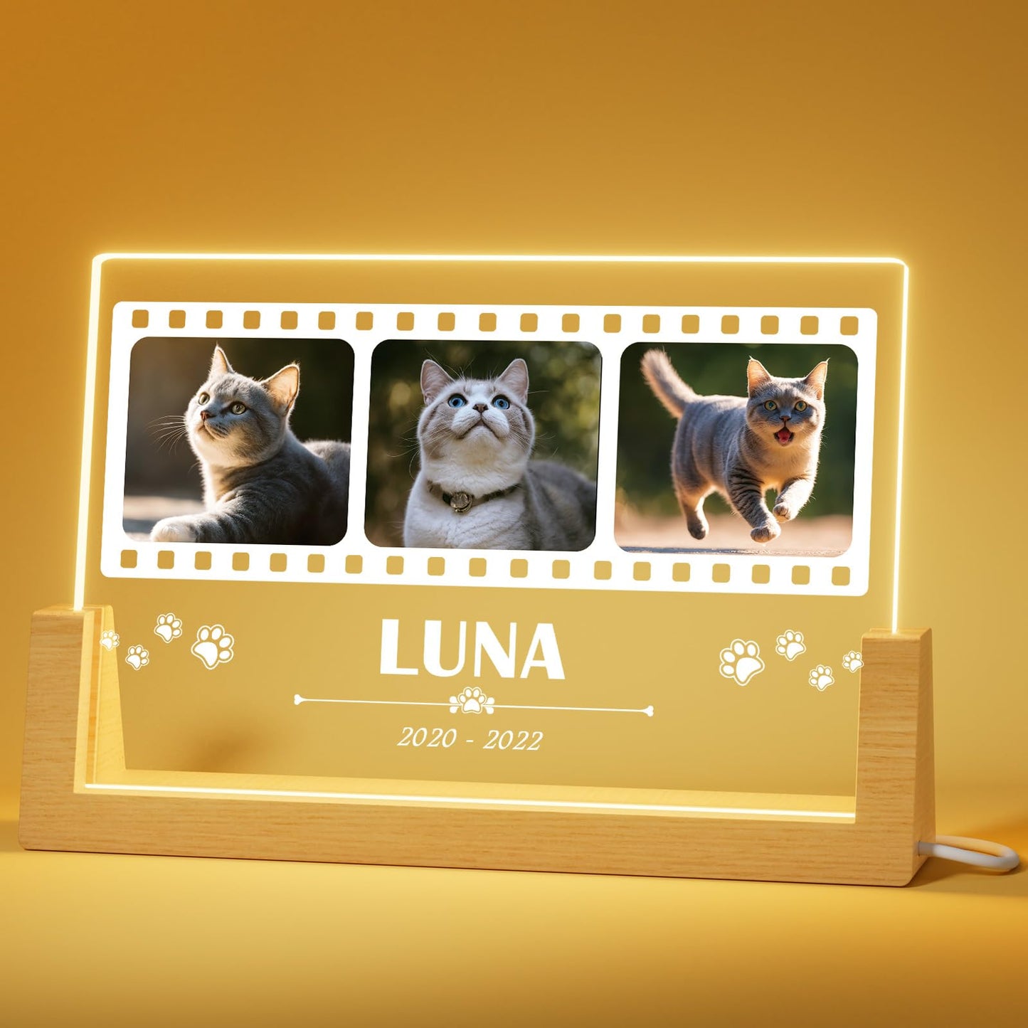Personalized Pet Customized Memorial Gift Night Light