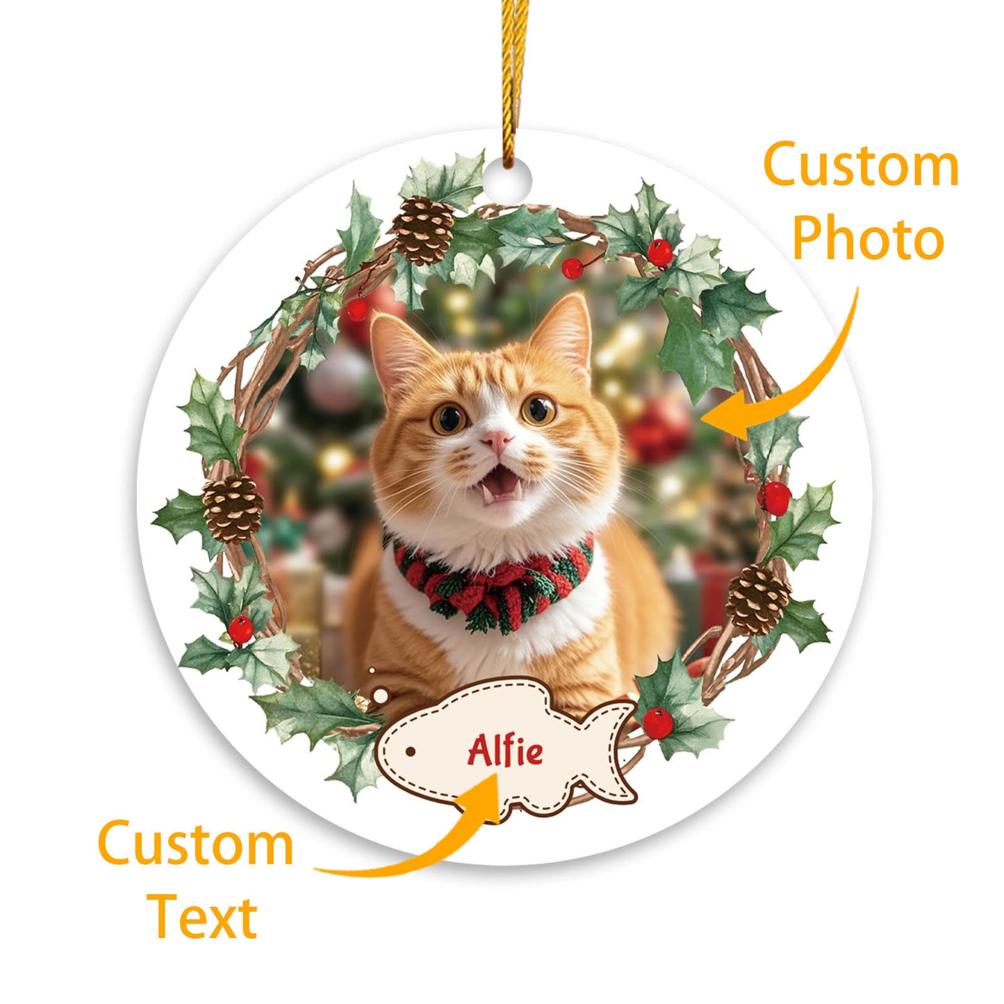 Personalized Dog Christmas Ornaments 2024