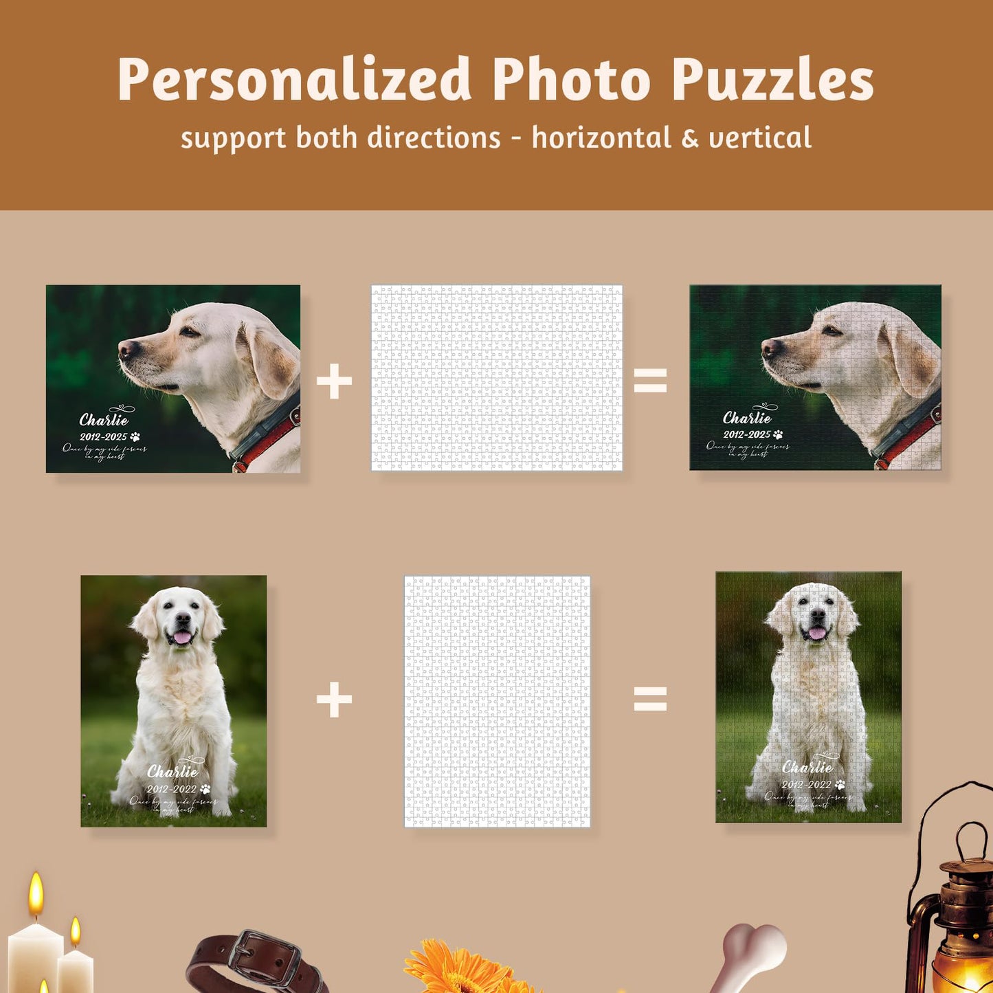 Custom Personalized Wooden Puzzle with Photo