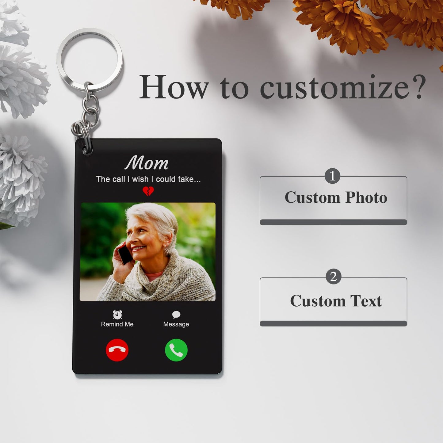 Customized Personalized Commemorative Keychain